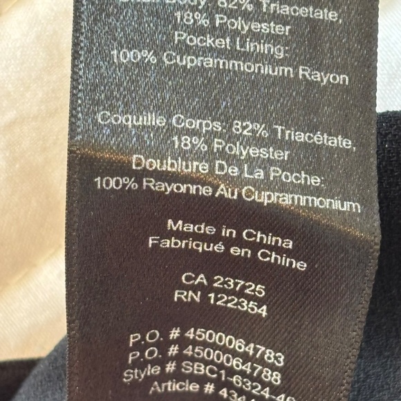 Aritzia Babaton Cohen Cropped Pants Size 00 Black - Picture 7 of 9